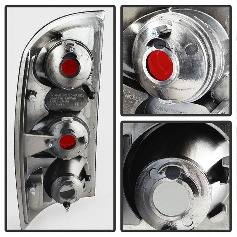 Load image into Gallery viewer, Spyder Dodge Ram 02-06 1500/Ram 2500/3500 03-06 Euro Style Tail Lights Black Smoke ALT-YD-DRAM02-BSM
