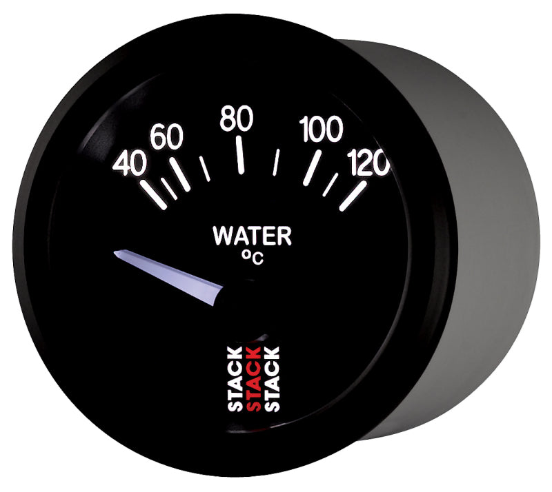 Load image into Gallery viewer, Autometer 52mm Stack Instruments 40-120 Degree C Electric Water Temperature Gauge - Black
