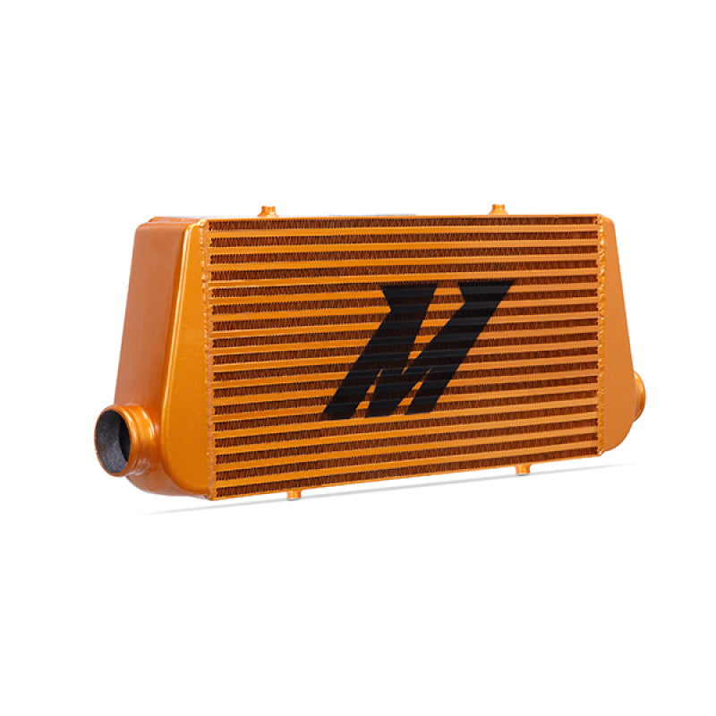 Load image into Gallery viewer, Mishimoto Universal Gold R Line Intercooler Overall Size: 31x12x4 Core Size: 24x12x4 Inlet / Outlet
