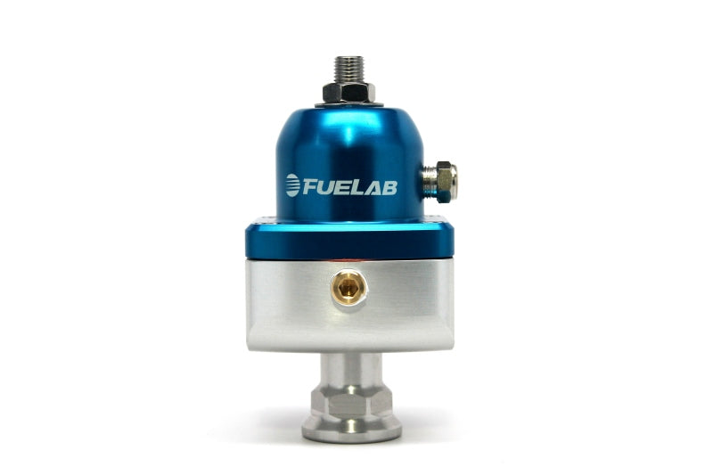 Load image into Gallery viewer, Fuelab 555 Carb Adjustable FPR Blocking 1-3 PSI (1) -8AN In (2) -8AN Out - Blue
