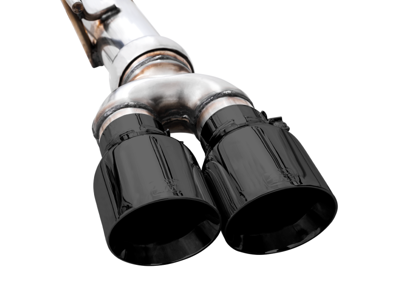 Load image into Gallery viewer, AWE Tuning 4th Gen GM 1500 6.2L 0FG Cat-Back Split Rear Exit (w/ Bumper Cutouts) - Quad Diamond Tips
