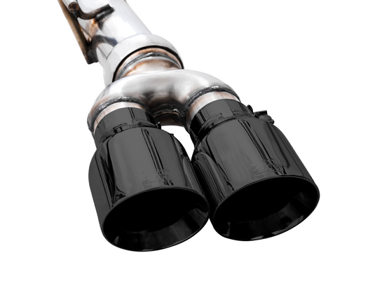 AWE Tuning 4th Gen GM 1500 6.2L 0FG Cat-Back Split Rear Exit (w/ Bumper Cutouts) - Quad Diamond Tips