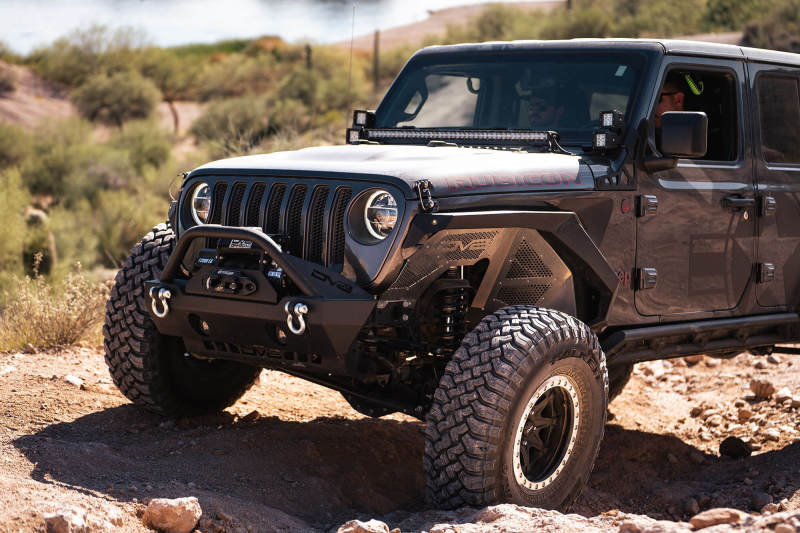 Load image into Gallery viewer, DV8 Offroad 2018+ Jeep Wrangler JL Front Inner Fenders - Black
