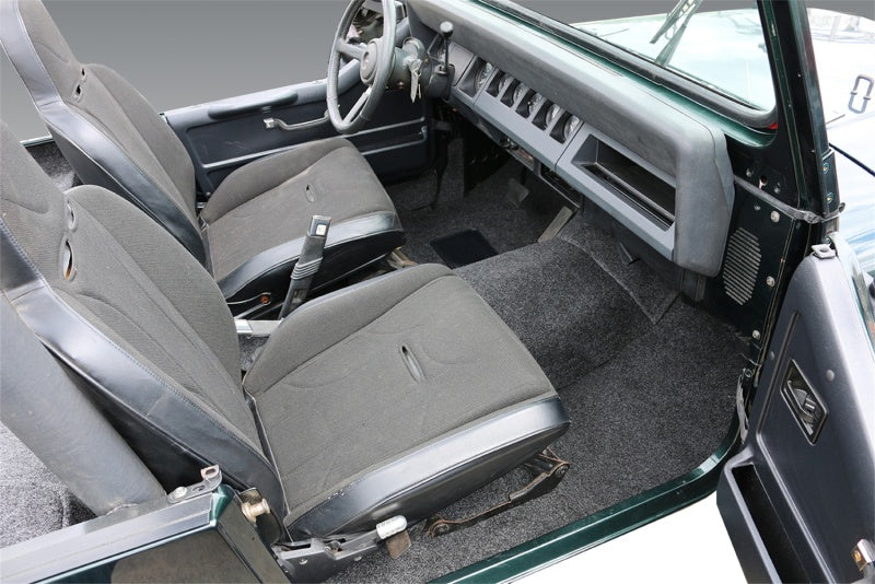 Load image into Gallery viewer, BedRug 76-95 Jeep CJ-7/YJ Front Kit 8pc Floor Kit (Incl Heat Shields)
