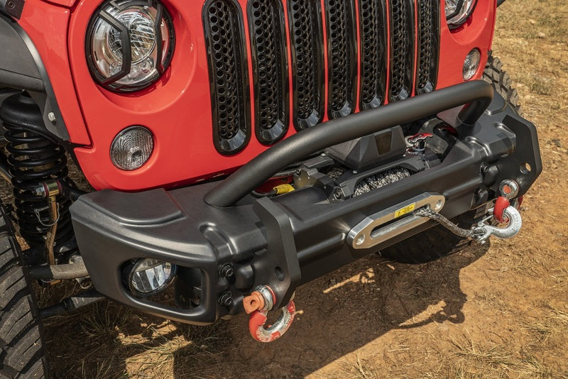 Load image into Gallery viewer, Rugged Ridge Arcus Front Bumper Tube Overrider Black JK
