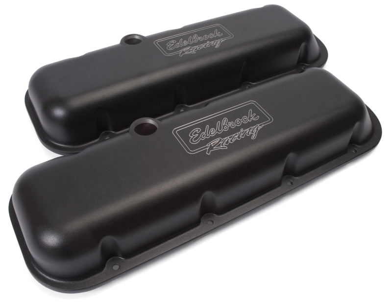 Load image into Gallery viewer, Edelbrock Valve Cover Victor Series Chevrolet 1965 and Later 396-502 V8 Low Black
