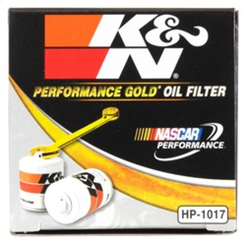 Load image into Gallery viewer, K&amp;N 3.74inch / 2.98 OD Performance Gold Oil Filter
