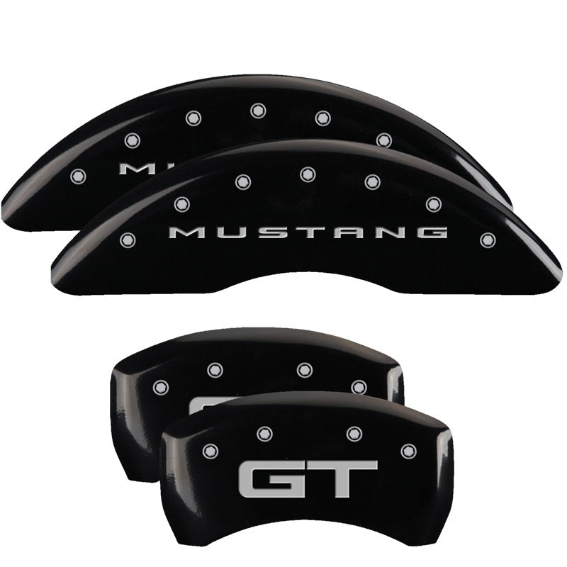 Load image into Gallery viewer, MGP 4 Caliper Covers Engraved Front &amp; Rear MGP Yellow finish black ch
