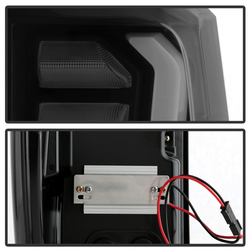 Load image into Gallery viewer, Spyder GMC Sierra 19-20 Incandescent Bulb Model Only LED Tail Lights-Black Smoke ALT-YD-GS19-LED-BSM
