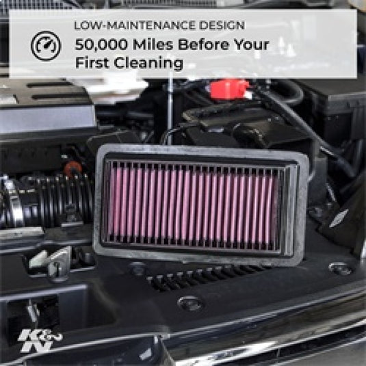 K&N Replacement Air Filter 18-20 Renault Megane IV 1.8L L4