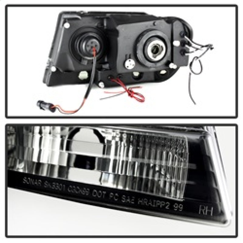 Load image into Gallery viewer, Spyder Jeep Grand Cherokee 99-04 Projector Headlights LED Halo LED Black Smoke PRO-YD-JGC99-HL-BSM
