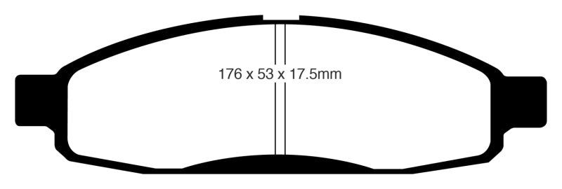 Load image into Gallery viewer, EBC 05-06 Infiniti QX56 5.6 (Bosch) Yellowstuff Front Brake Pads
