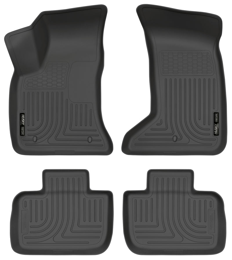 Load image into Gallery viewer, Husky Liners 11-12 Dodge Charger/Chrysler 300 (AWD Only) WeatherBeater Combo Black Floor Liners
