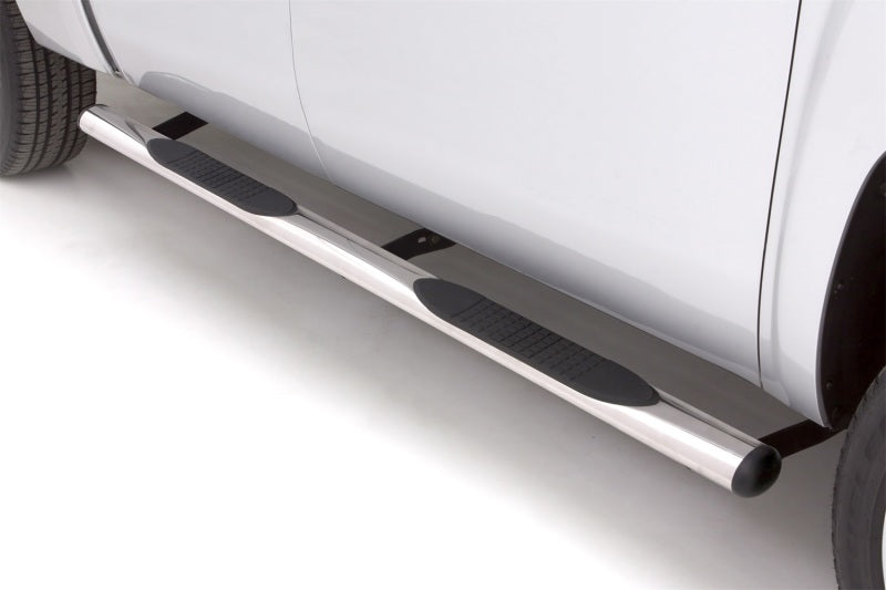 Load image into Gallery viewer, Lund 99-13 Chevy Silverado 1500 Ext. Cab 4in. Oval Straight SS Nerf Bars - Polished
