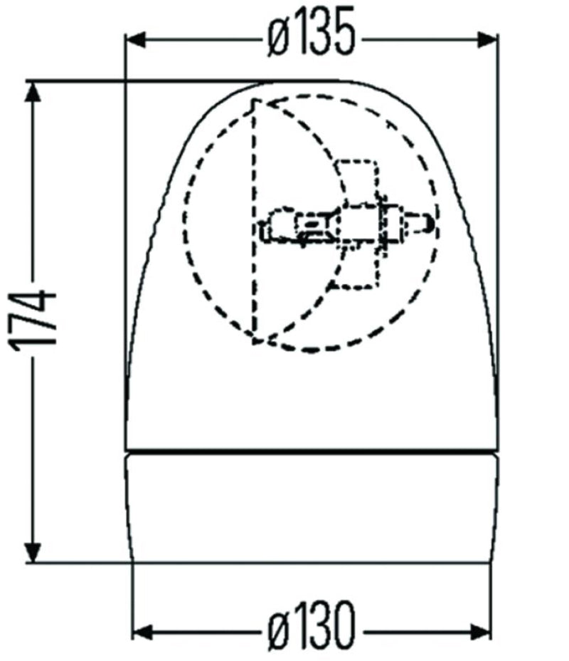Load image into Gallery viewer, Hella Rotating Beacon H12V Amber Lamp 2Rl
