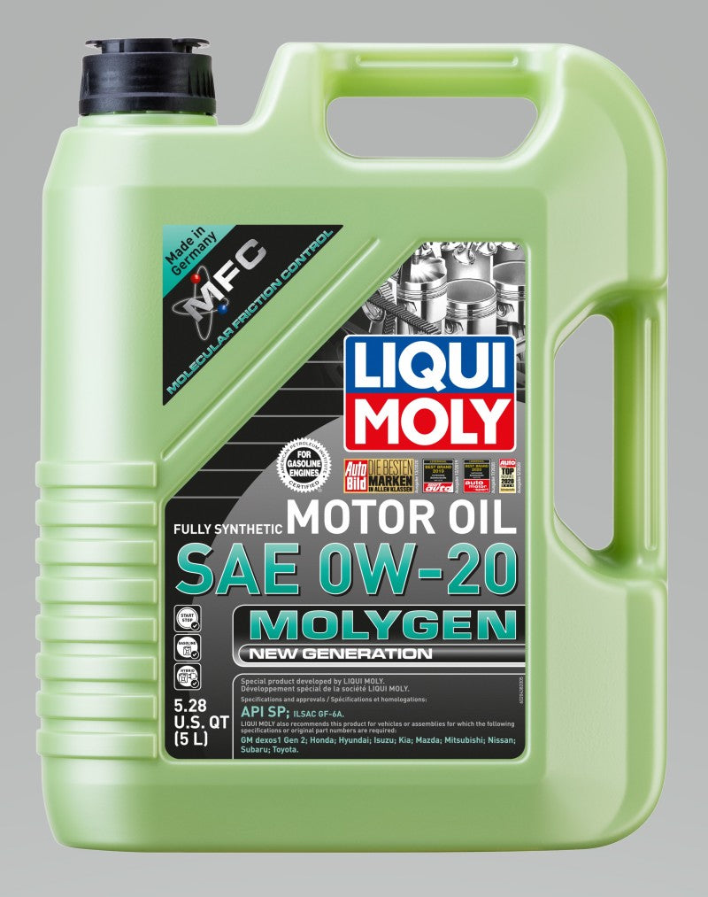 Load image into Gallery viewer, LIQUI MOLY 5L Molygen New Generation Motor Oil SAE 0W20
