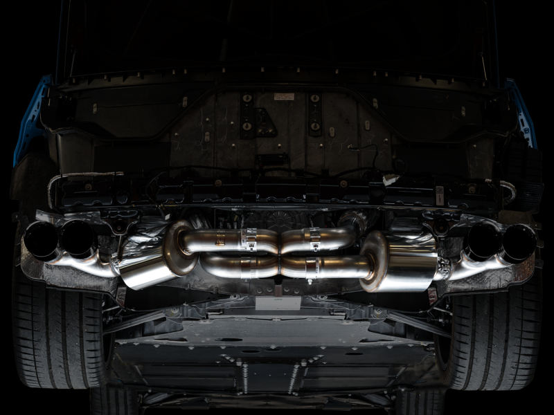 Load image into Gallery viewer, AWE Tuning 2020 Chevrolet Corvette (C8) Touring Edition Exhaust - Quad Diamond Black Tips
