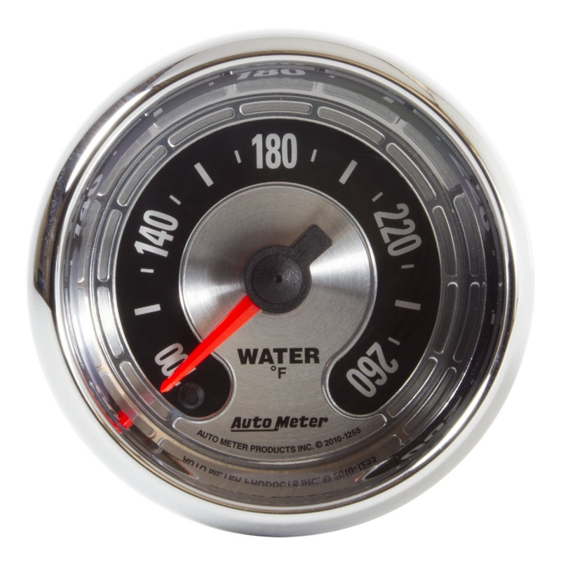 Load image into Gallery viewer, Autometer American Muscle 52mm Full Sweep Electric 100-260 Deg F Water Temperature Gauge
