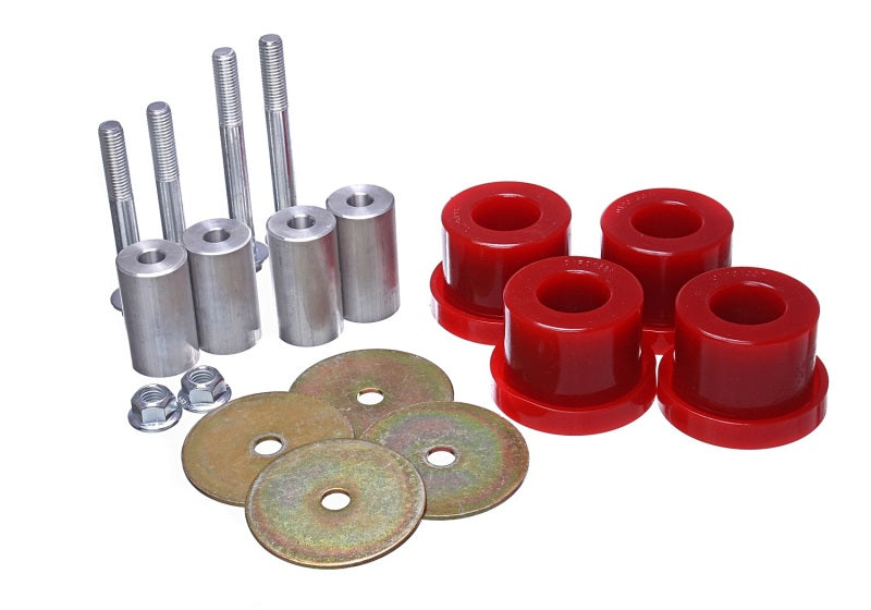 Load image into Gallery viewer, Energy Suspension 2015 Ford Mustang (Exc Cobra) Red Differential Mount Bushing Set
