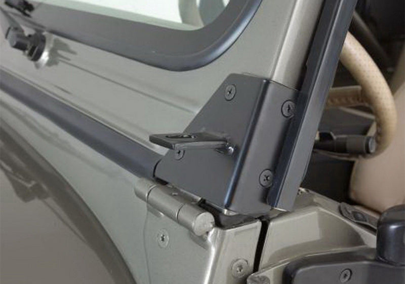 Load image into Gallery viewer, Rampage 1976-1983 Jeep CJ5 Windshield Hinge Light Bracket - Black
