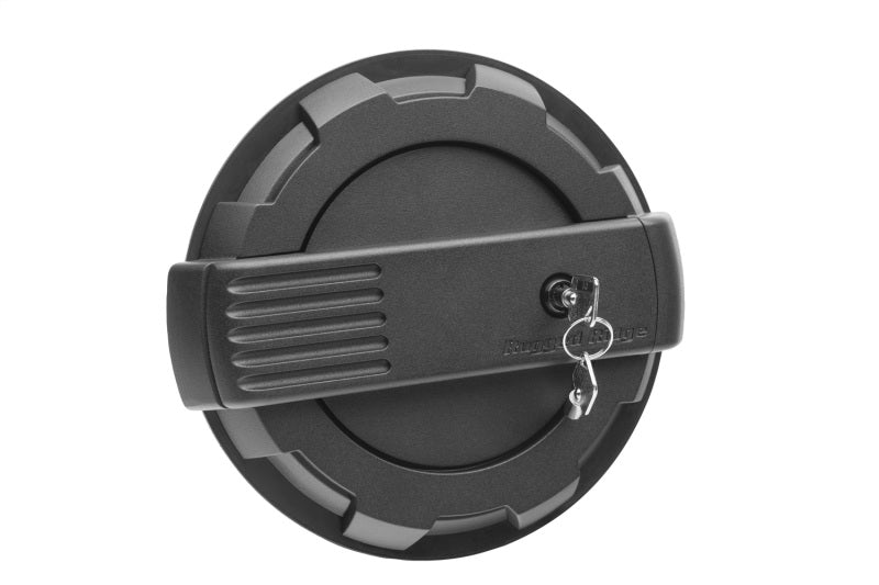 Load image into Gallery viewer, Rugged Ridge 19-23 Jeep Wrangler JL Elite Locking Fuel Door - Black
