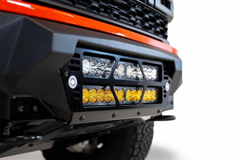 Load image into Gallery viewer, Addictive Desert Designs 2021+ Ford Raptor Bomber Front Bumper w/ Dual 20IN LED Mounts
