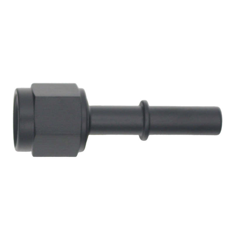 Load image into Gallery viewer, DeatschWerks 6AN Female Flare Swivel to 5/16in Male EFI Quick Disconnect - Anodized Matte Black
