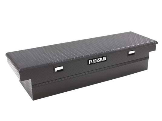 Tradesman Aluminum Single Lid Cross Bed Truck Tool Box (63in.) - Black