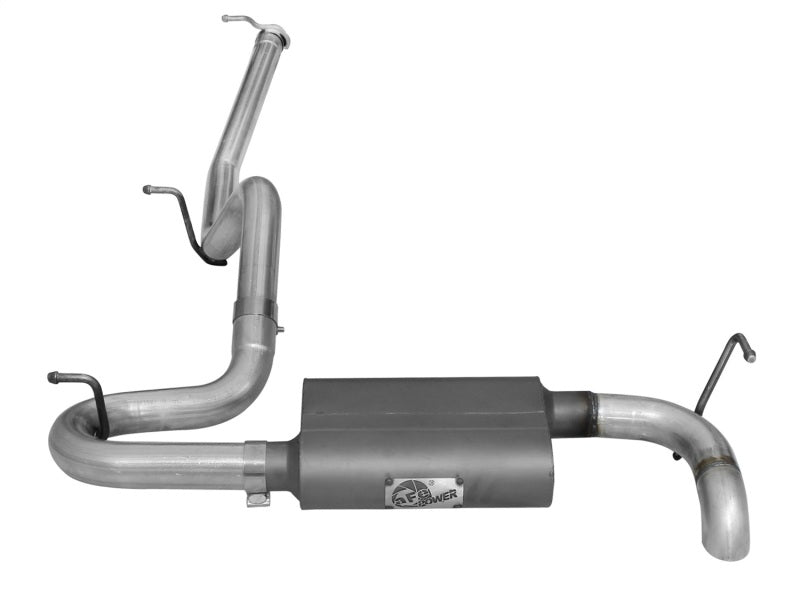 Load image into Gallery viewer, aFe Scorpion Exhaust System Cat Back 2.5in Aluminized Hi-Tuck 07-18 Jeep Wrangler JK V6 3.6/3.8L
