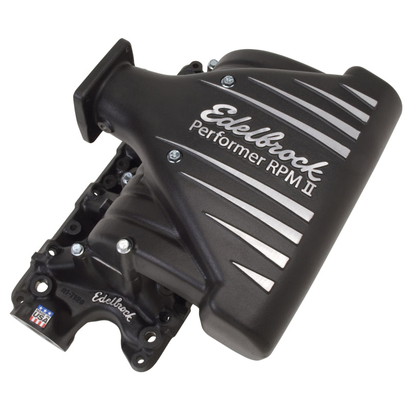 Load image into Gallery viewer, Edelbrock Intake Manifold Ford Mustang 5 0L Performer RPM II Manifold Black Finish
