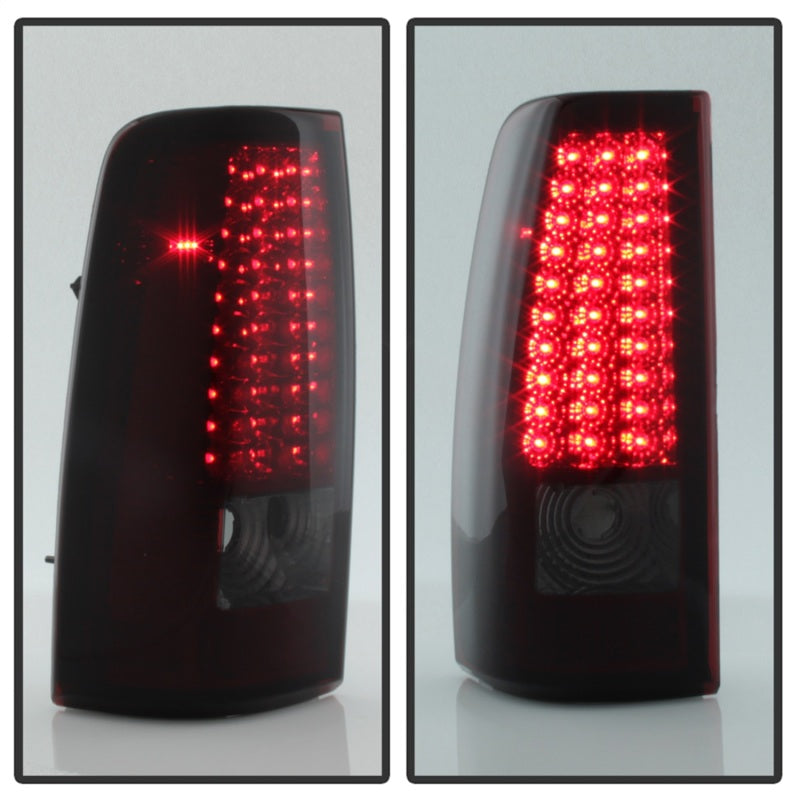 Load image into Gallery viewer, xTune Chevy Silverado 1500/2500/3500 99-02 LED Tail Lights Red Smoke ALT-ON-CS99-LED-RS
