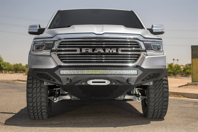 Load image into Gallery viewer, Addictive Desert Designs 19 Ram 1500 Stealth Fighter Front Bumper w/ Winch Mount &amp; Sensor Cut Outs

