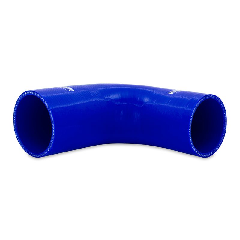 Load image into Gallery viewer, Mishimoto Silicone Reducer Coupler 90 Degree 2.75in to 3in - Blue
