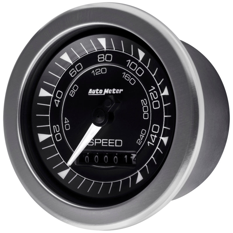 Load image into Gallery viewer, Autometer Chrono 3-3/8in 160MPH Electric Programmable Speedometer Gauge
