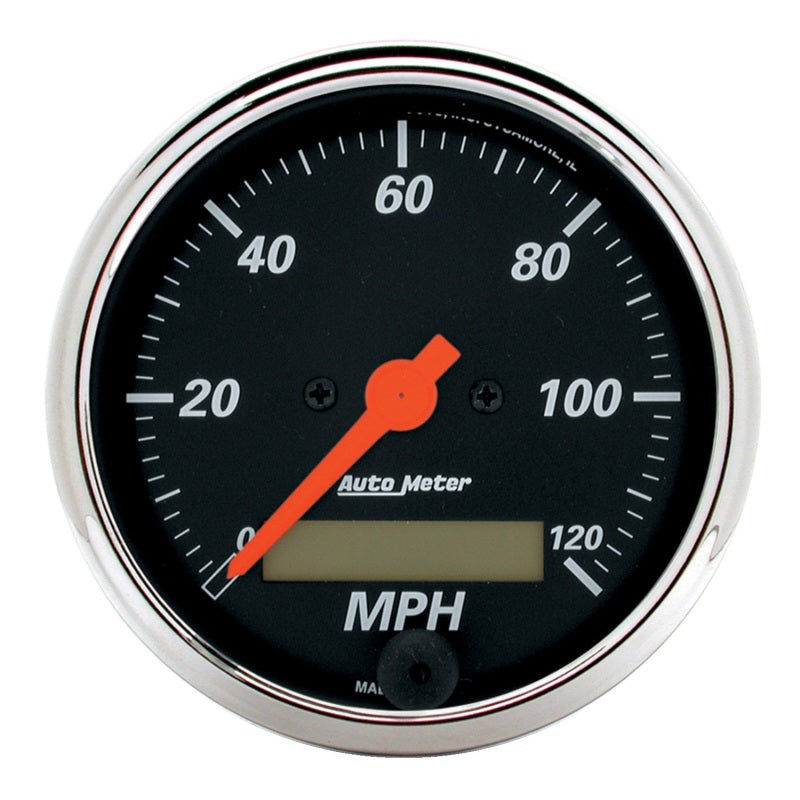 Load image into Gallery viewer, Autometer Designer Black 3-1/8in Electronic Programmable 120MPH Speedometer
