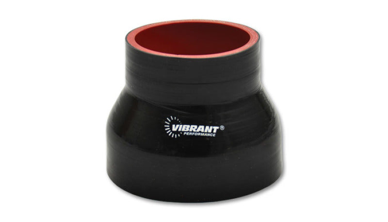 Load image into Gallery viewer, Vibrant Silicone Reducer Coupler 3.00in ID x 2.375in ID x 3.00in Long - Black
