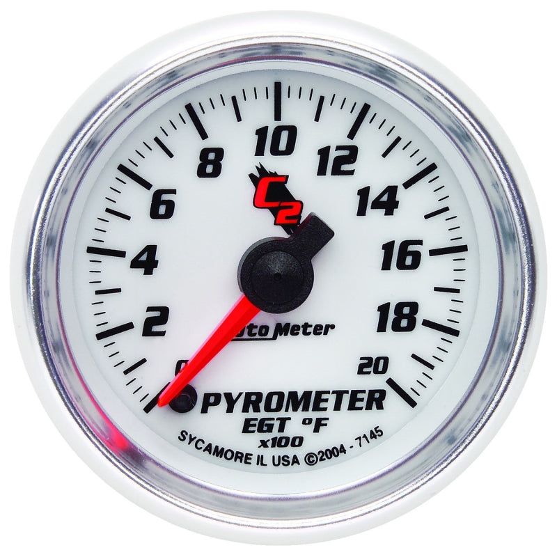 Load image into Gallery viewer, Autometer C2 52mm 2000 Deg F Electronic EGT Pyrometer Gauge
