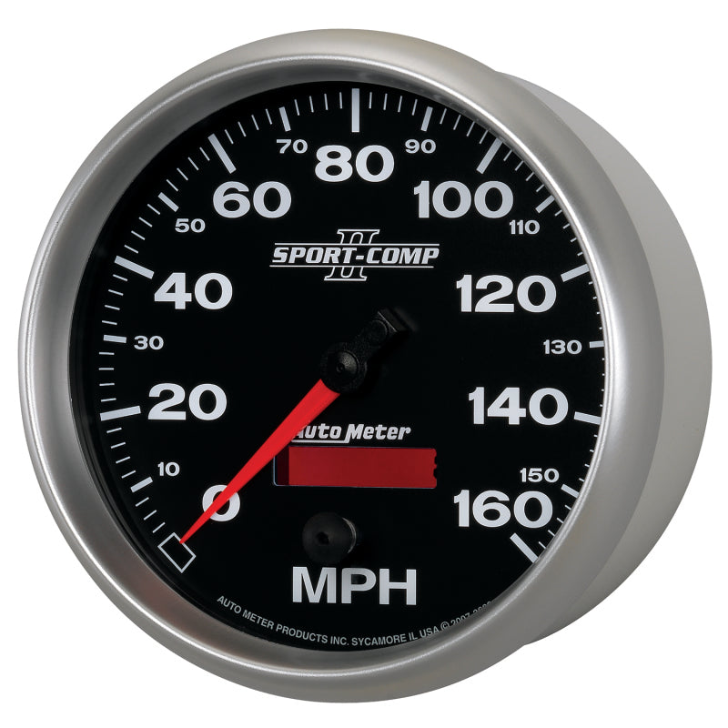 Load image into Gallery viewer, Autometer Sport-Comp II 5 inch 0-160MPH Electronic Programmable Speedometer
