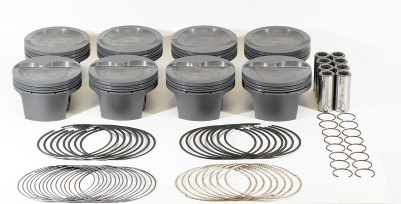 Load image into Gallery viewer, Mahle MS Piston Set SBF 410ci 4.040in Bore 4.000in Stroke 6.25in Rod .927 Pin -26cc 9.5 CR Set of 8
