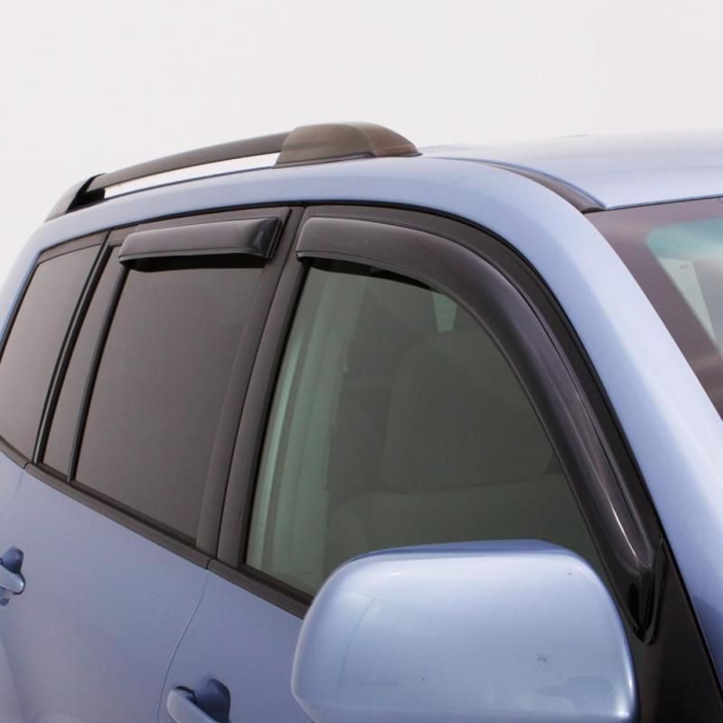 Load image into Gallery viewer, AVS 05-18 Toyota Hilux Access Cab Ventvisor Outside Mount Window Deflectors 4pc - Smoke
