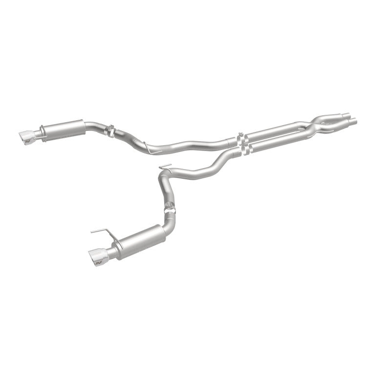 Load image into Gallery viewer, MagnaFlow Cat Back, SS, 3in, Competition, Dual Split Polished 4.5in Tips 2015 Ford Mustang GT V8 5.0
