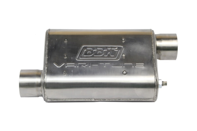 Load image into Gallery viewer, BBK VariTune Adjustable Performance Muffler 3.0 in. Offset/Offset Stainless Steel
