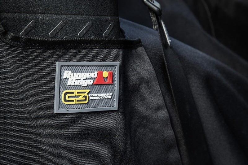 Load image into Gallery viewer, Rugged Ridge C3 Cargo Cover W/O Subwoofer 07-18 Jeep Wrangler JK 2 Door
