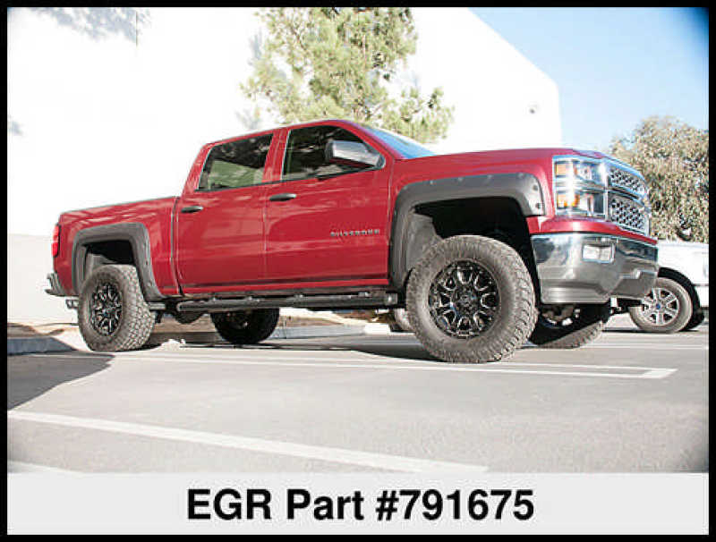 Load image into Gallery viewer, EGR 14+ Chev Silverado 5ft Bed Bolt-On Look Fender Flares - Set - Matte

