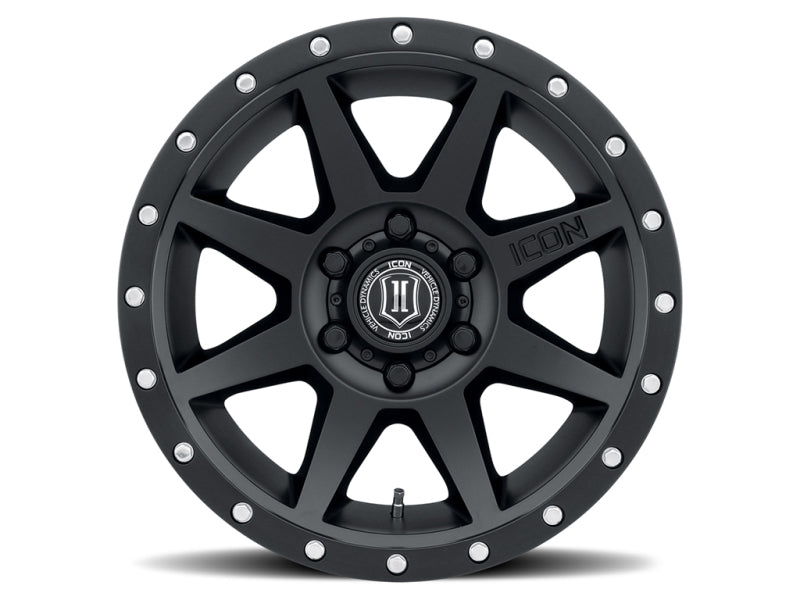 Load image into Gallery viewer, ICON Rebound 18x9 6x5.5 25mm Offset 6in BS 95.1mm Bore Satin Black Wheel
