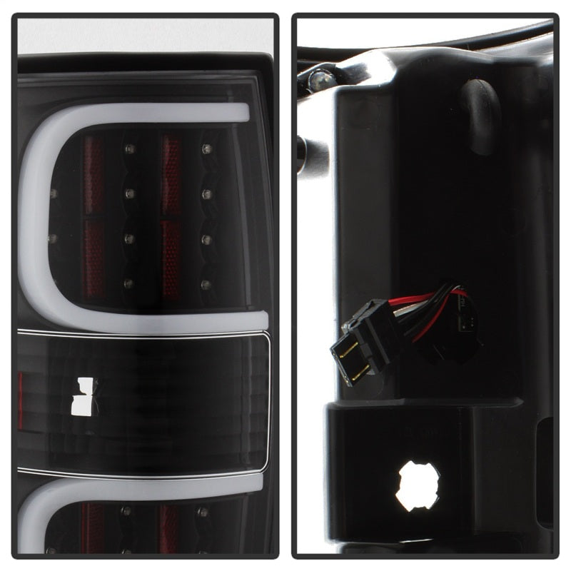 Load image into Gallery viewer, xTune Ford F150 09-14 LED Tail Lights - Black ALT-ON-FF15009-LBLED-BK
