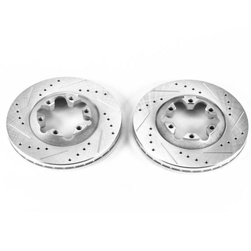 Load image into Gallery viewer, Power Stop 04-08 Chevrolet Colorado Front Evolution Drilled &amp; Slotted Rotors - Pair
