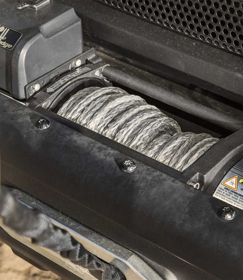 Load image into Gallery viewer, Rugged Ridge Synthetic Winch Line Dark Gray 7/16in x 90 Ft
