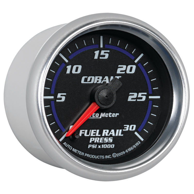 Load image into Gallery viewer, Autometer Cobalt 52mm 0-30,000 PSI F/S Electronic Diesel Fuel Rail Pressure Gauge (Cummins 5.9L)
