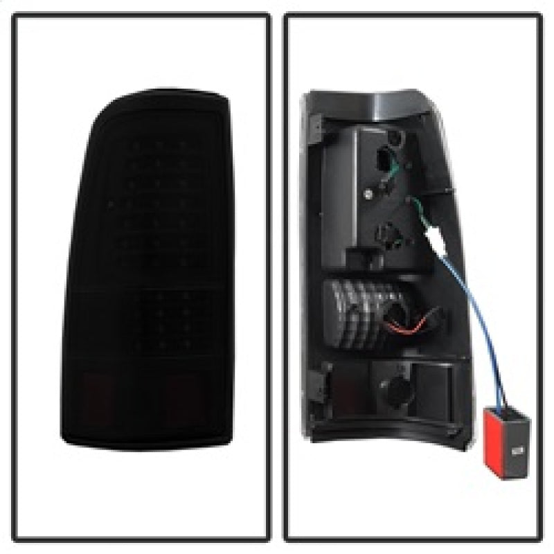 Load image into Gallery viewer, xTune 03-06 Chevrolet Silverado 1500 LED Tail Lights - Black Smoke (ALT-JH-CSIL03-LED-BSM)
